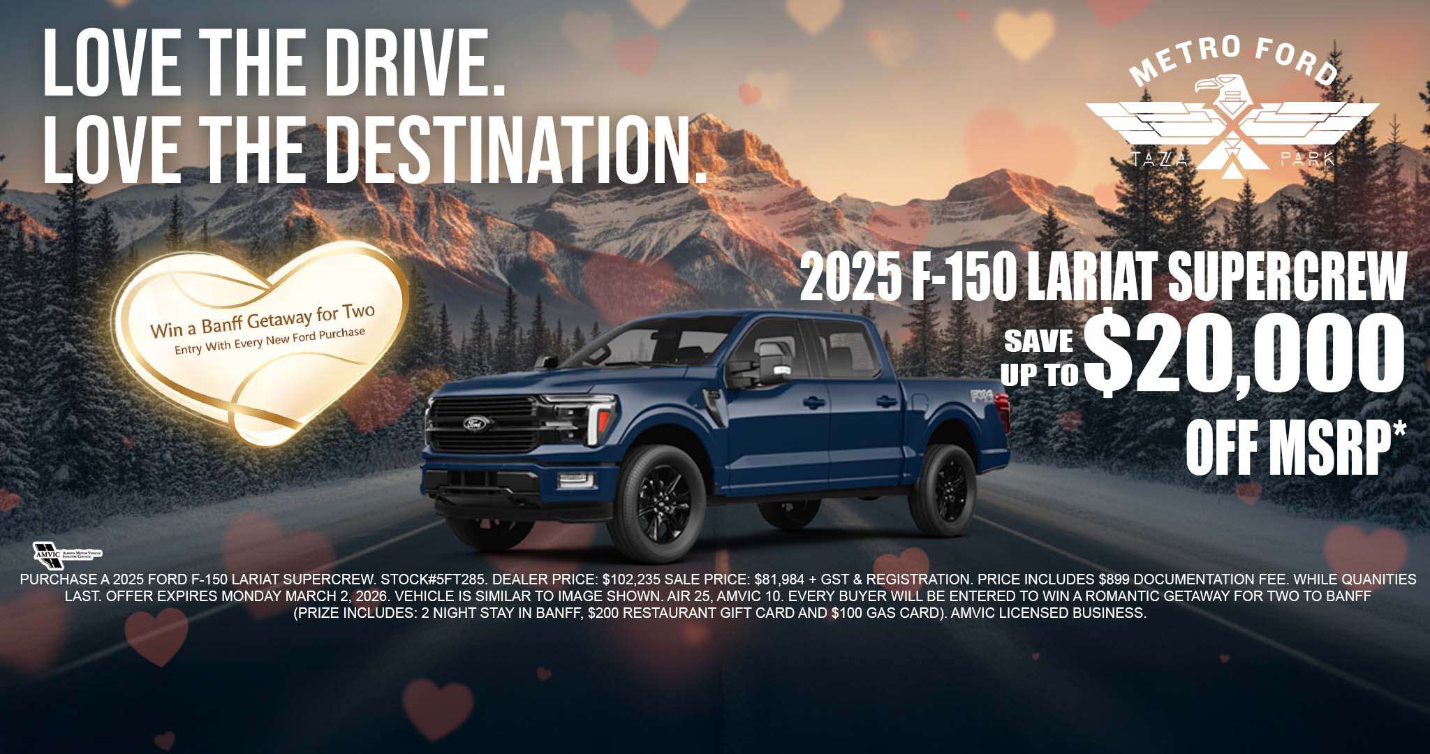 2025 Ford F-150 Lariat SuperCrew Calgary truck special with $20,000 off MSRP