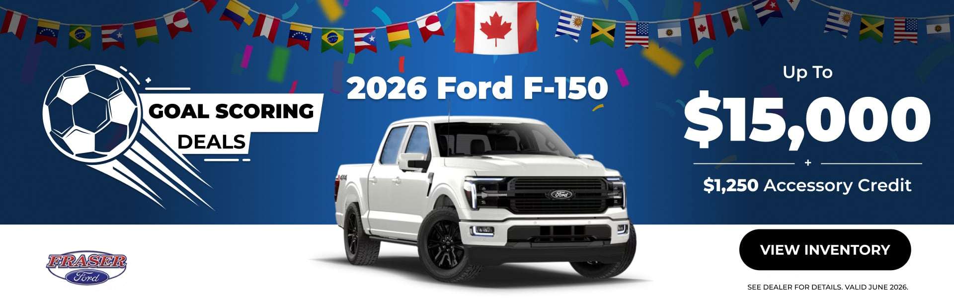 2026 Ford F1-50 Offer up to 15,000 plus $1,250 accessory credit