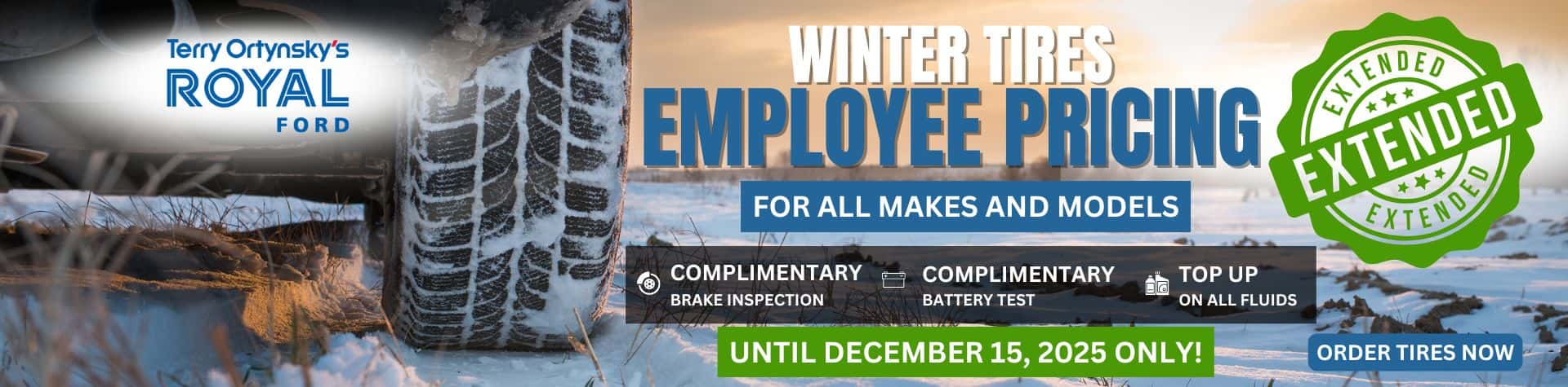 Winter Tires Employee Pricing