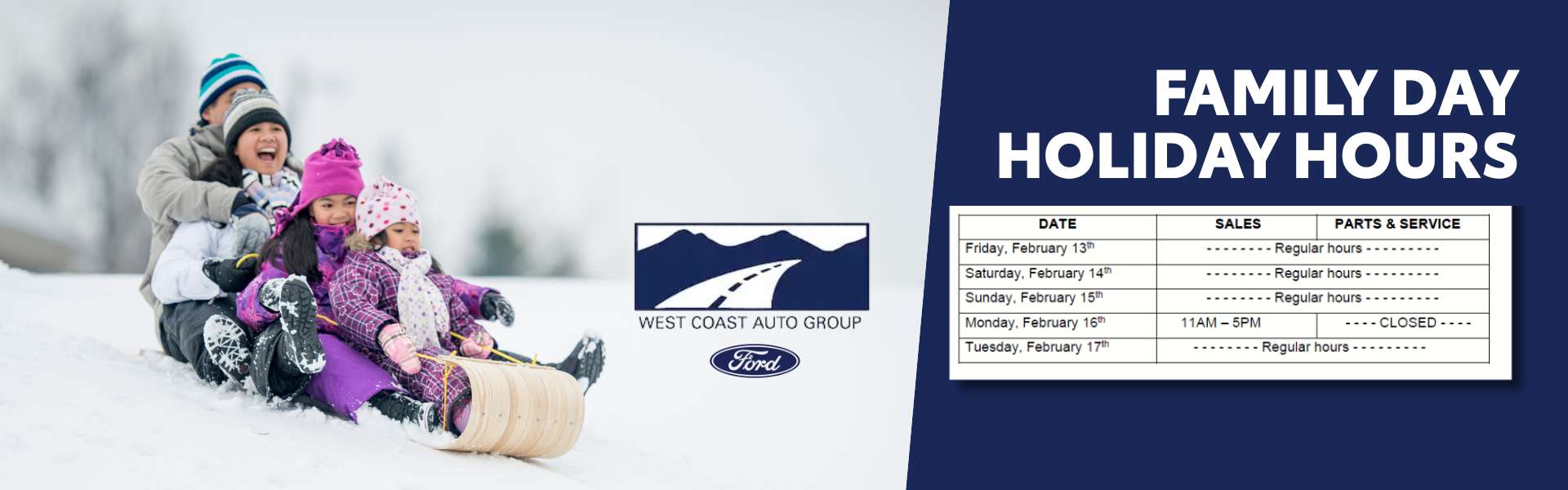 Family Day Holiday Hours