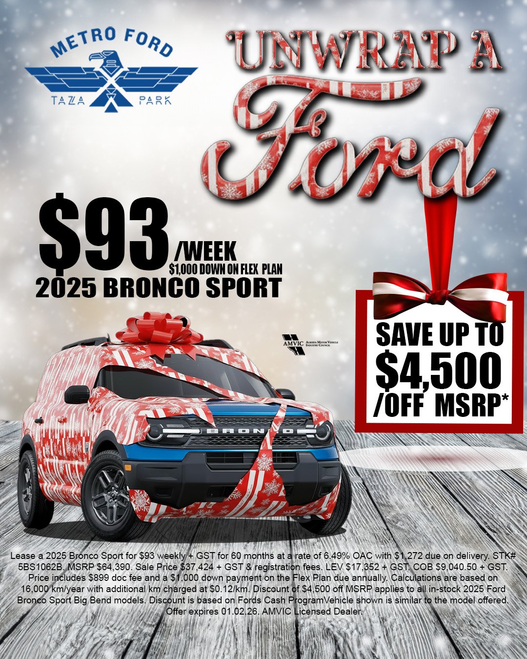 Unwrap a Ford – 2025 Ford Bronco Sport | Metro Ford Calgary