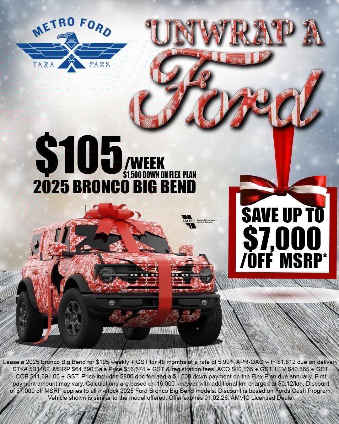 Unwrap a Ford – 2025 Ford Bronco Big Bend | Metro Ford Calgary