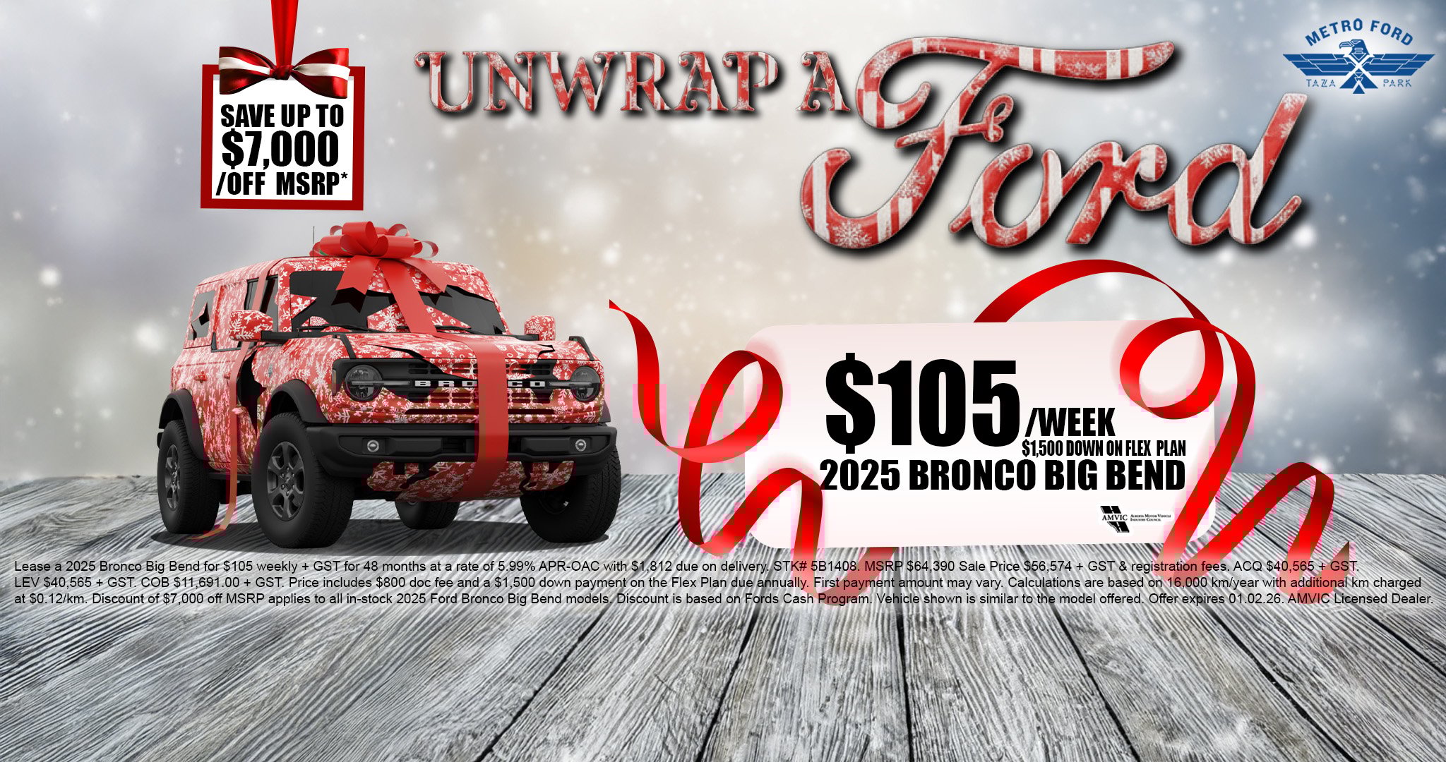 Unwrap a Ford – 2025 Ford Bronco Big Bend | Metro Ford Calgary