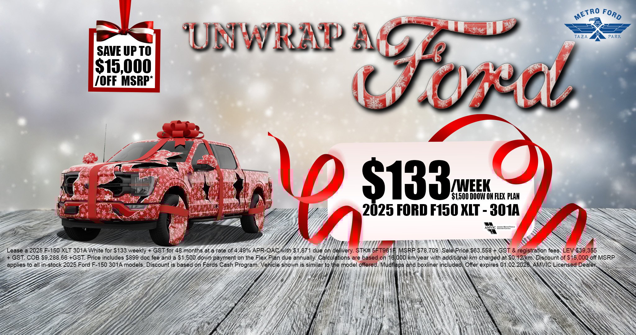 Unwrap a Ford – 2025 Ford F-150 XLT 301A | Metro Ford Calgary