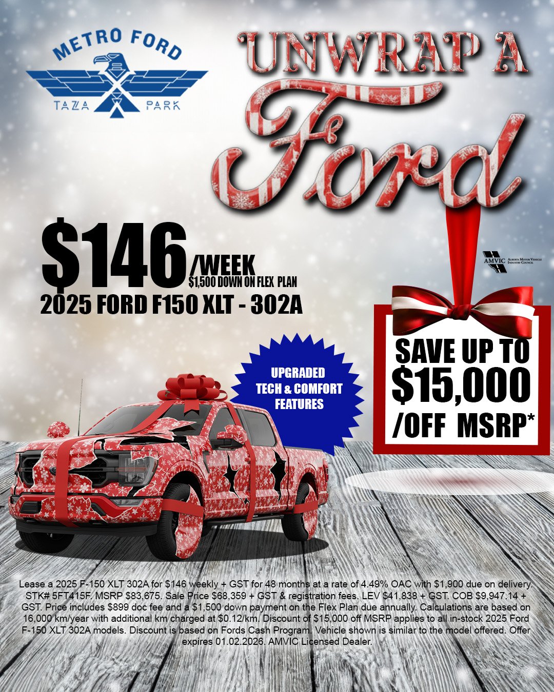 Unwrap a Ford – 2025 Ford F-150 XLT 302A | Metro Ford Calgary