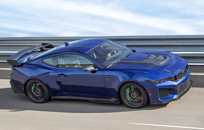 2026 Ford Mustang Dark Horse SC driving on track