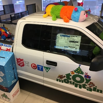 2015 F-150 with toys