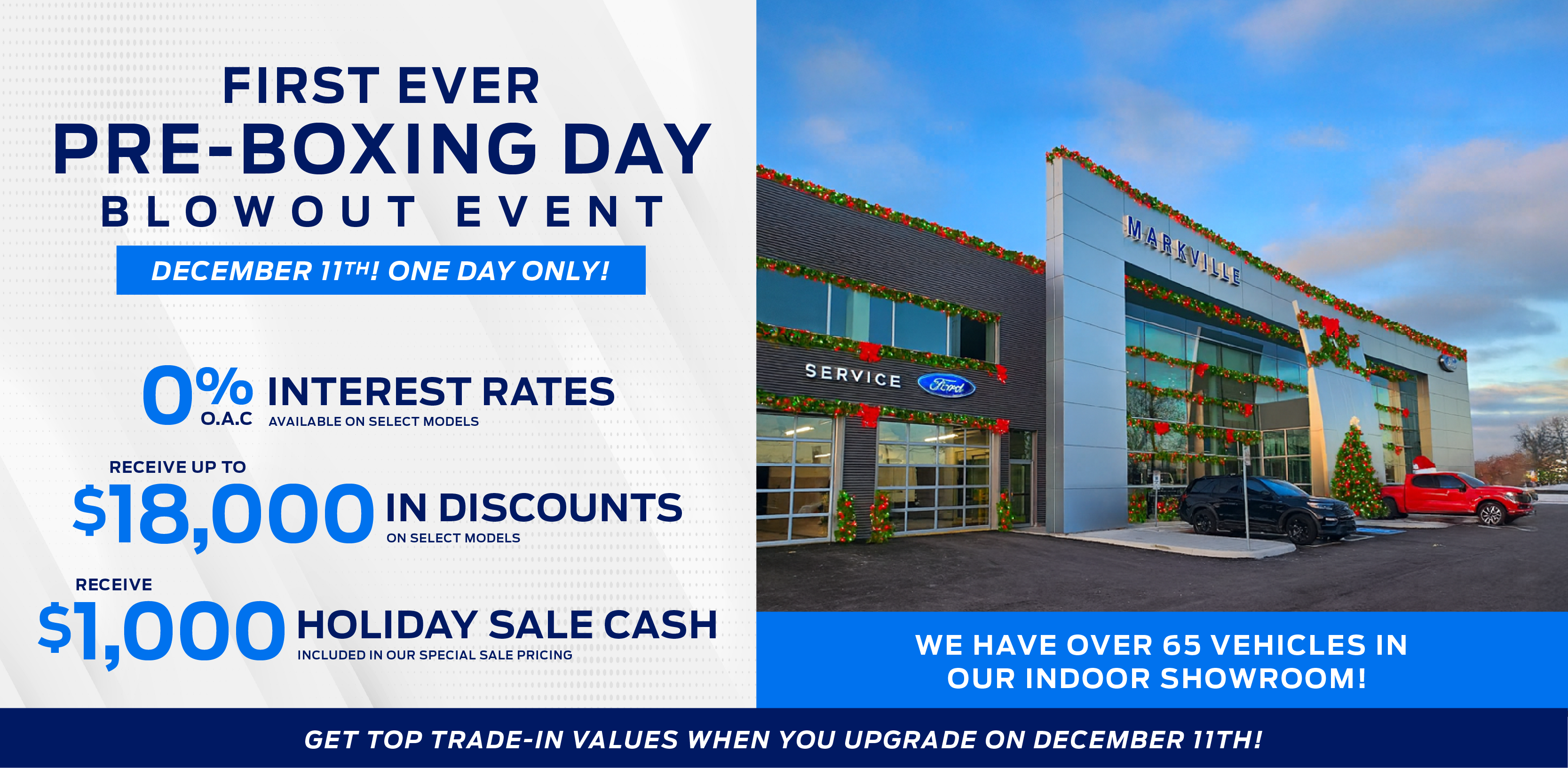 Markville Ford Pre-Boxing Day Blowout Event