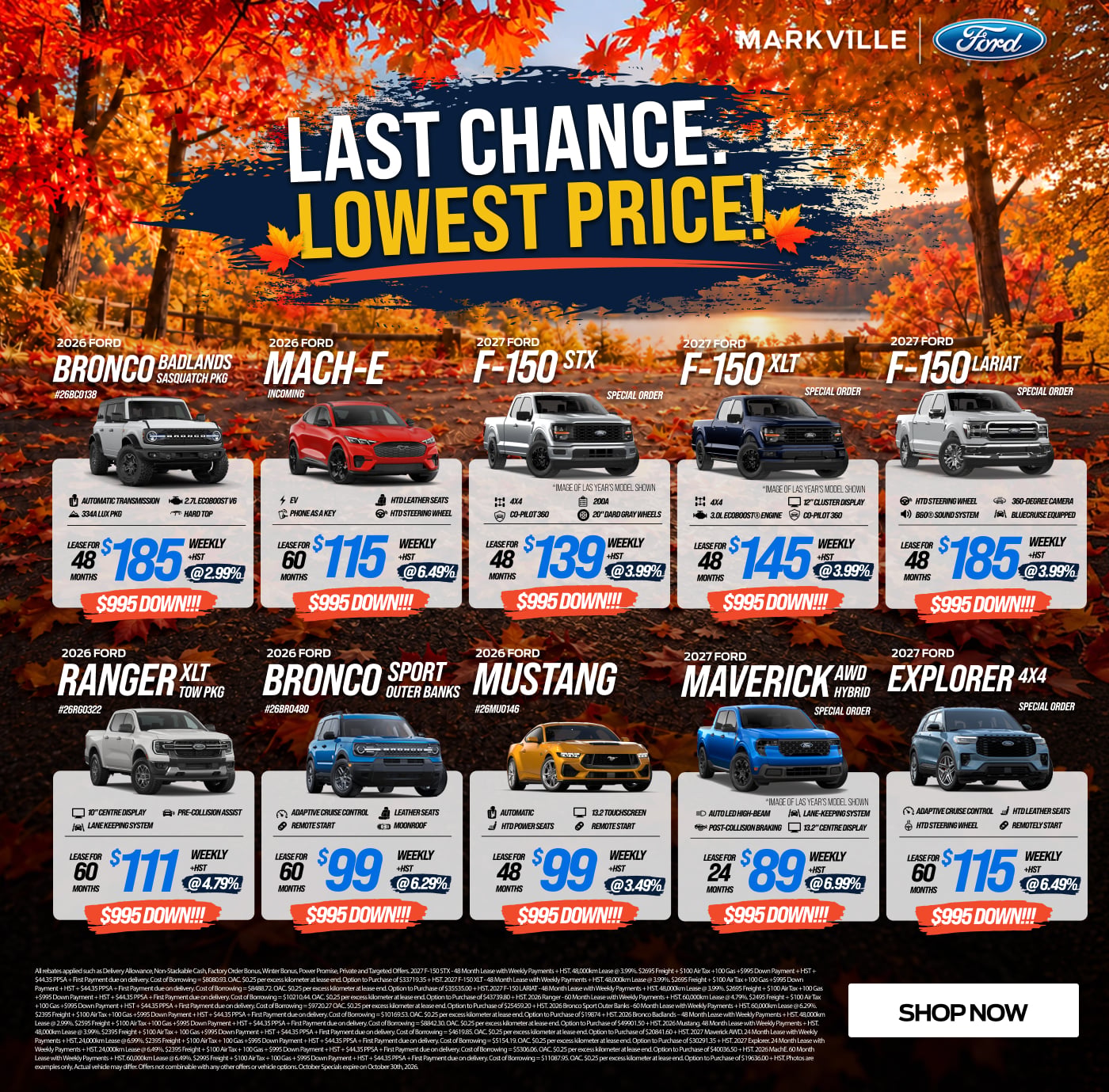 October offers