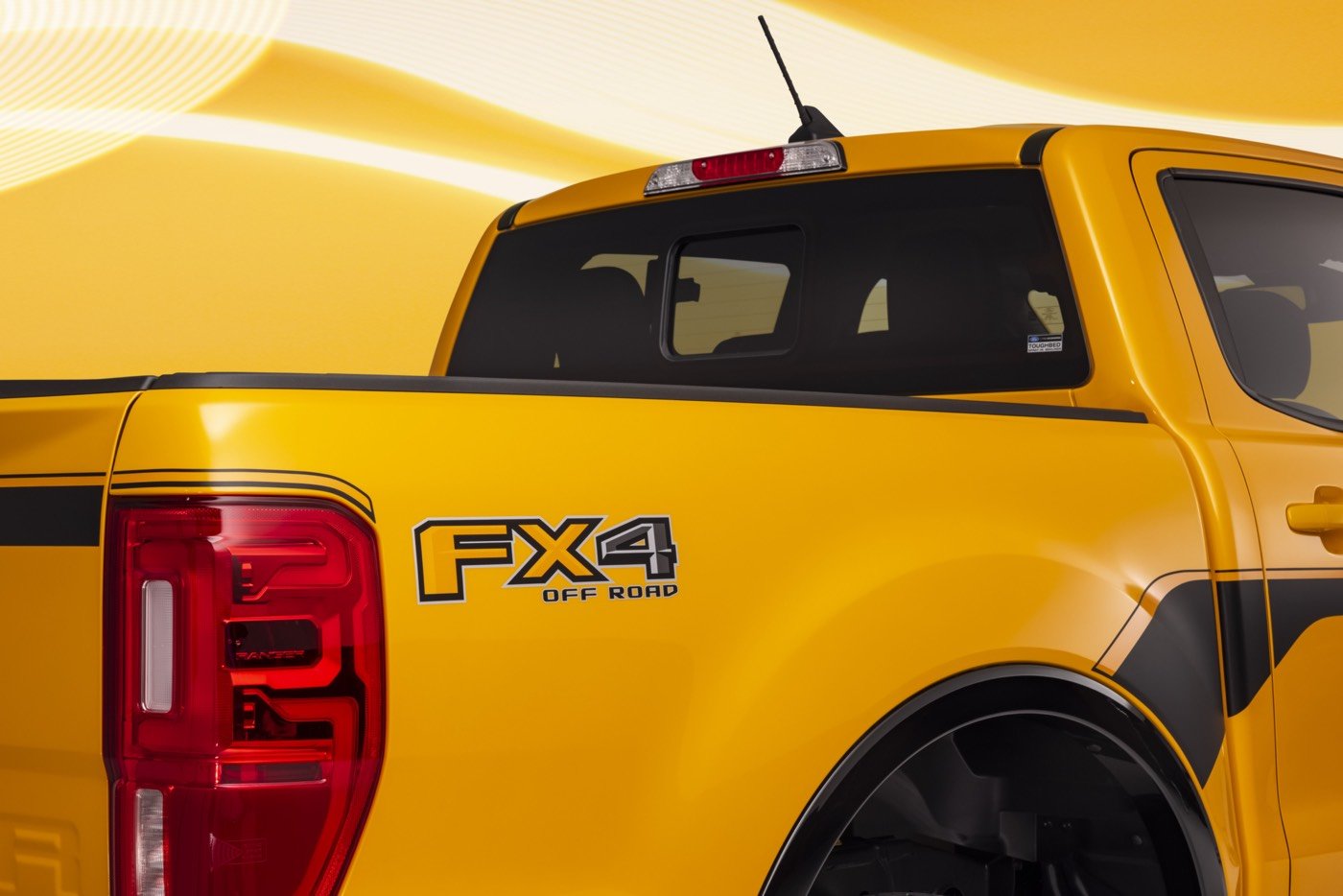 Les lettres FX4 OFF ROAD imprimées sur la flanc du Ford Ranger Splash 2022