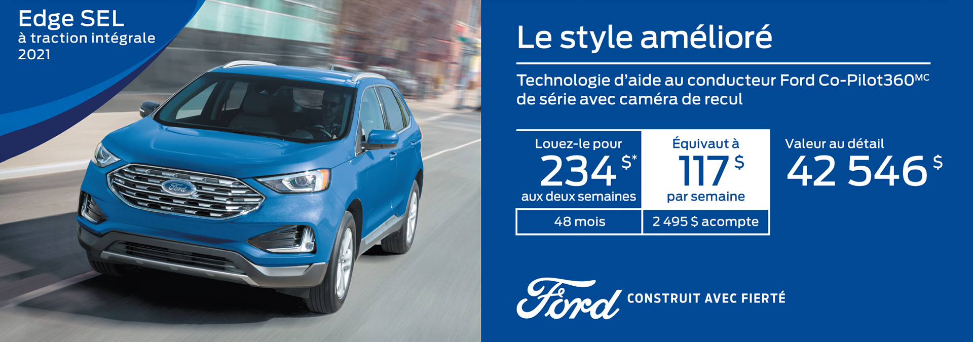 Promo Juillet Ford Edge 2021