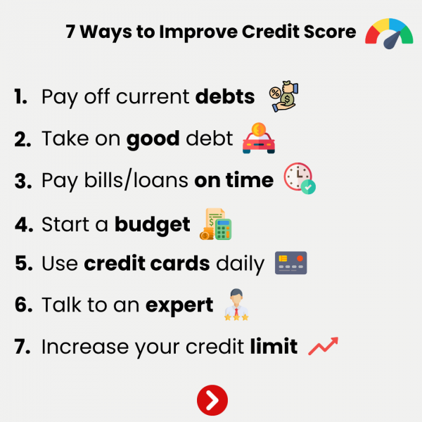 ways to improve credit score