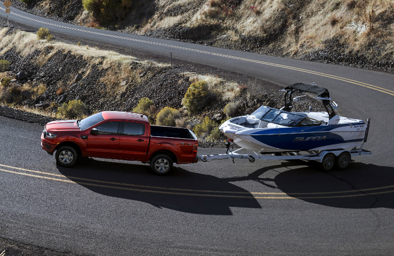 Red-2019-Ford-Ranger-Towing-a-Boat_o