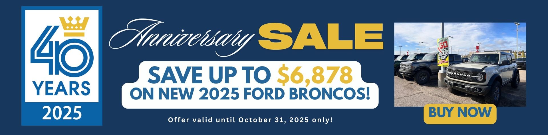 Royal Ford Anniversary Sale Bronco Bronco Sale at Royal Ford