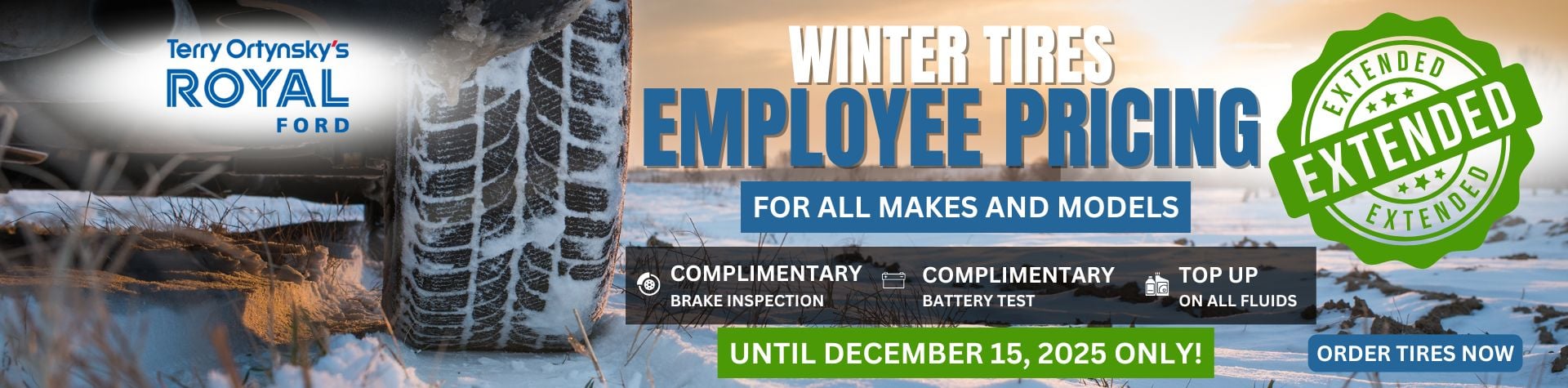 Winter Tires Employee Pricing