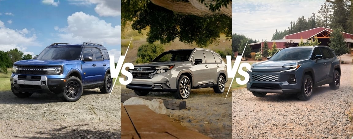 2026 Ford Bronco Sport vs Subaru Forester vs Toyota RAV4