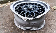 A bent rim