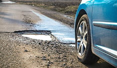Road hazard damage