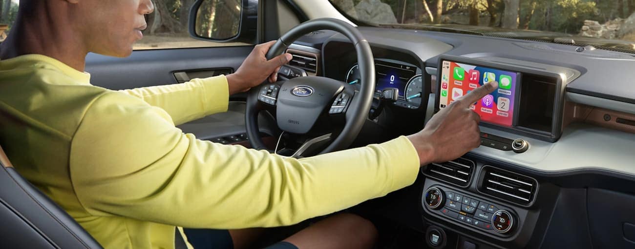 2022 Ford Maverick comes standard with an 8.0-inch touchscreen infotainment system that includes Apple CarPlay, Android Auto, and a 4G LTE in-vehicle Wi-Fi hotspot.