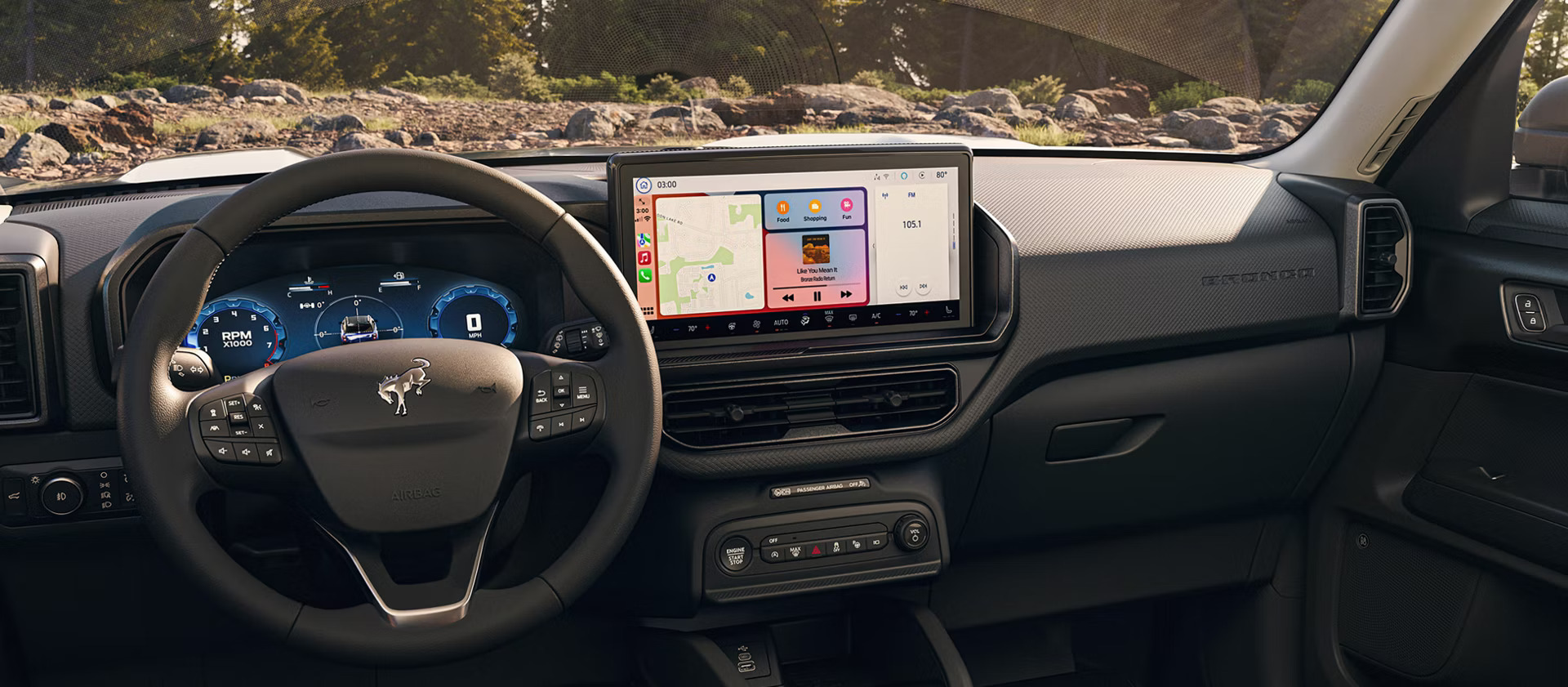 Bronco Sport SYNC 4 and touchscreen technology