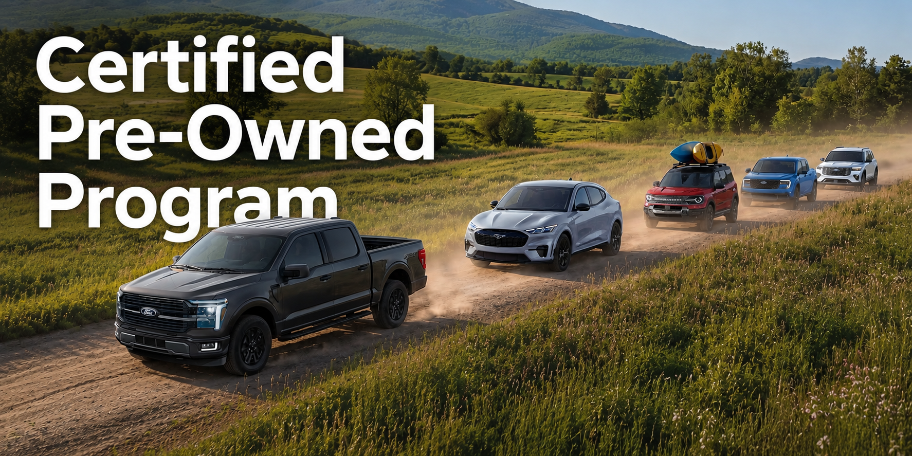 Ford Certified Pre-Owned Program Banner Lineup