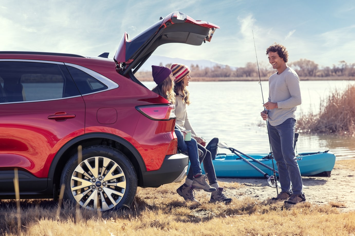 2020 Ford Escape With People On A Fishing Trip